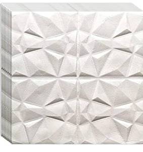 lot 18223 image: Wembley 3D Tiles Pyramid Design Foam Panels for Living Room Bedroom Hall Self Adhesive (27 X 27 Inch Per Sheet  Total Area Coverage -40.5 Square feet