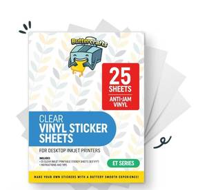 lot 18245 image: Printable Vinyl for Inkjet Printer (Glossy Clear)