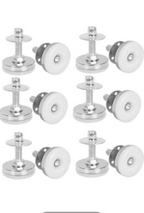 lot 18247 image: 4Pack Adjustable Leveling Feet M8 516 inch Heavy Duty Furniture Levelers