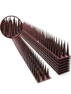 lot 18271 image: Upgraded Defender Spikes for Bird, Cat, Pigeon and Small Animals - Protect Your Sofa, Garden, Outdoor Walls, Anti Theft Climb, Plastic Security Fence Spikes - 8pack 12FT