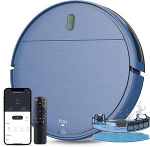 lot 59088 image: ZCWA Robot Vacuum and Mop Combo, 2 in 1 Mopping Robotic Vacuum with WiFiAppAlexa, Robotic Vacuum Cleaner, Schedule Settings, Self-Charging, Ideal for Hard Floor, Pet Hair and Carpet - Retail $199.00
