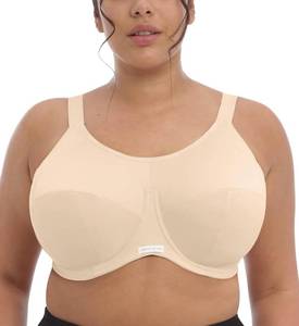 lot 10045 image: Elomi Womens Energise Sports Bra High Impact Support. Three-Piece Cups, Racerback Option 40J