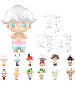 lot 10073 image: POP MART DIMOO Retro Blind Box Figures, Random Design Toys for Modern Home Decor, Collectible Toy Set for Desk Accessories,