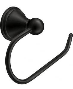 lot 10085 image: Moen DN8408BL Preston Paper Holder, Matte Black