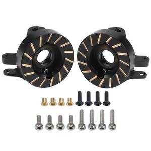 lot 10132 image: SCX10 II Brass Steering Knuckles Knuckle Weights Set 250g Black Counterweight for 110 RC Crawler Car 90046 90047 SCX10 II Upgrades Accessories