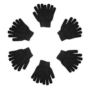 lot 10142 image: WEICHUANGXIN 6 Pairs Knit Gloves for Women Cold Weather Men�s Winter Magic Gloves Adult Warm Stretch Gloves Bulk