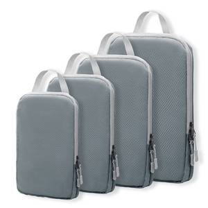 lot 10170 image: WOOMADA Compression Packing Cubes for Suitcases Travel Essentials 4 Set Expandable Travel Bags Organizer for Luggage(grey)