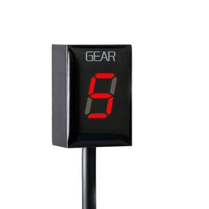 lot 10173 image: Motorcycle Gear Indicator for Honda CBR CB500X CB400SF CB650F CB1300 CBR600RR CB1000R Cb650r VFR800 Digital Meter LED Display Waterproof ECU Plug (Red)