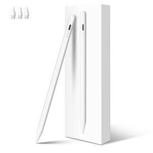 lot 10192 image: Stylus Pen for iPad, 13 mins Fast Charge Apple iPad Pencil with Palm Rejection, Tilt Sensitivity, Work for 2018-2024 iPad Air 3456, iPad Mini 56, iPad 678910, iPad Pro 1112.9M4