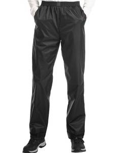 lot 10224 image: iCreek Mens Rain Pants Waterproof Over Pants Windproof Lightweight Hiking Pants Work Rain Outdoor for Golf, Fishing Black, 6X32 Inseam