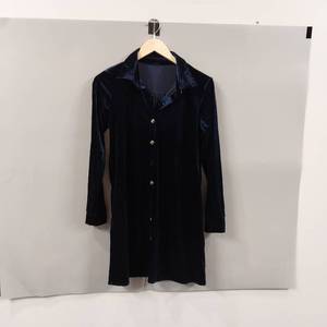 lot 10232 image: Suede Mini Dress blue size small