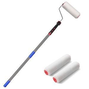 lot 10265 image: FLY HAWK Paint Roller,6 FT Brush kit Multi-Function Paint Roller kit with House Paint Roller Brush Stainless Steel Pole, New Splicing Rod, Mural Brush for Walls and Ceiling (White) (6 FT)