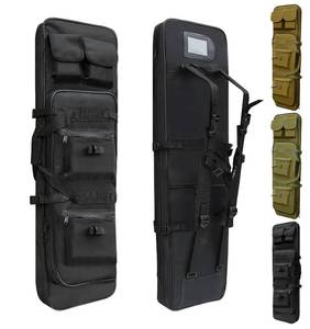 lot 10322 image: 32 Rifle Bag, Black Tactical Long Rifle Backpack, Portable Shotgun Case for Firearm Storage and Transportation, Suitable for Outdoor Hunting Shooting (32 Black)