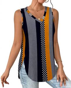 lot 10349 image: XIEERDUO Tank Top for Women Caaul Soft Loose Fit Floral Print Comfy Cami Shirts 2XL