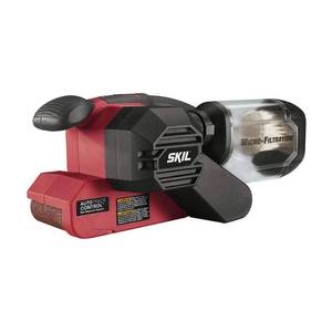 lot 10374 image: Skil 7510-01 120 Volt 3-InchX 18-InchBelt Sander,Red