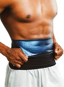 lot 10378 image: huiming Waist Trimmer for Men, Waist Trainer Sauna Belt, Neoprene-Free Waist Cincher, Sauna Slimming Belt Sauna Sweat Workout Shaper (SmallMedium) Black