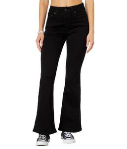lot 10484 image: Levis Womens 726 High Rise Flare Jeans, (New) Soft Black, 28 Regular