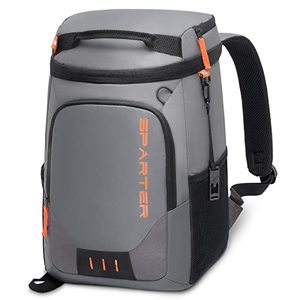 lot 10558 image: SPARTER Backpack Cooler Insulated Leak Proof 30 Cans, 2 Insulated Compartments Thermal Bag, Portable Lightweight Beach Travel Camping Lunch Backpack for Men and Women