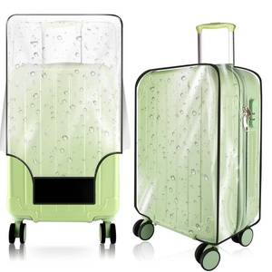 lot 10561 image: KSSZZCO Thicken Clear Luggage Cover Protector, 28 PVC Luggage Covers for Suitcase Waterproof Dustproof Anti-scratch Travel Suitcase Covers Case for Wheeled Luggage