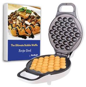 lot 10572 image: Hong Kong Egg Waffle Maker by StarBlue with BONUS recipe e-book - Make Hong Kong Style Bubble Egg Waffle in 5 minutes AC 120V, 60Hz 760W