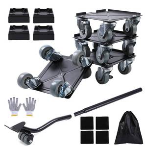 lot 10582 image: LOYAL TIGER Furniture Dolly,Furniture Mover Pro Set,Furniture Lifter with 4 360° Rotatable Rubber Universal WheelsCarbon Steel Panel Furniture MoversMaximum Load 1763LBS.