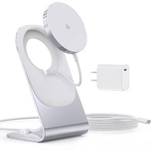lot 10586 image: Magnetic Wireless Charger for iPhone 15141312 - Mag Charger20W USB C Adapter, Fast Wireless Charging StandPad with 5ft USB-C Cable for iPhone 15141312 Pro Max Plus Mini,Mag-Safe Charger