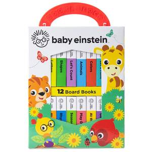 lot 10601 image: Baby Einstein - My First Library Board Book Block 12-Book Set - First Words, Alphabet, Numbers, and More - PI Kids