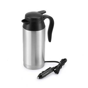 lot 10612 image: Car Kettle Boiler Sunsbell 650ml Car Heating Travel Cup Stainless Steel Mug Car Coffee Cup Warmer with DC 12V Charger for Car (Kettle Boiler)