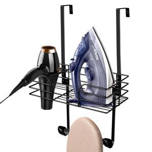 lot 10614 image: Ironing Board Holder Wall Mount with Hair Dryer Holder,Over The Door Ironing Board and Iron Holder,Ironing Board Hanger,Iron Board Hanger Wall Mount,Iron Hangers Wall MountBlack.