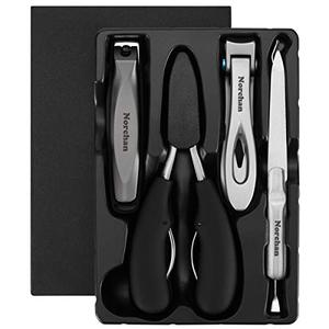lot 10628 image: Norchan Large Nail Clippers Set, 5 Pcs Sharp Toenail and Fingernail Clippers for Men and Women (Premium, Big Size, Heavy-Duty Design)