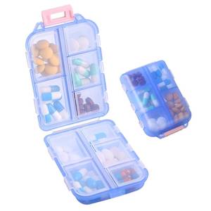 lot 10631 image: Zuihug 1Pack Travel Pill Organizer - 10 Compartments Pill Case, Compact and Portable Pill Box, Perfect for On-The-Go Storage, Pill Holder for Purse Blue