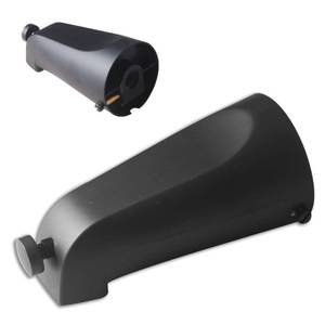lot 10648 image: CalcMetal Mixet Slip on Diverter Tub Spout Fit 58 OD Pipe (12 Nominal), 5-12 Long (1-12 Minimum to 2-12 Maximum), Easy to Install, Matte Black