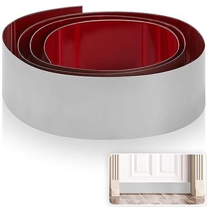 lot 10690 image: Door Kick Plate Stainless Steel Toe Kick Cover Kickplate Metal Door Bottom Protectors Commercial Baseboard Plate (3 x 102 Inch)