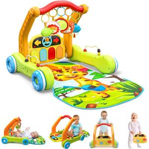 lot 10693 image: Move2Play, 4-in-1 Baby Play Mat & Activity Center Gym  Infant Toy for Tummy Time  1 2 3 4 5 6 Month Old Gift