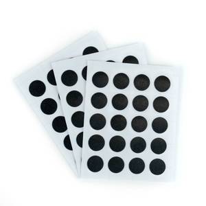 lot 10696 image: Furndiy 15mm 60 Pcs Black Self-Adhesive Screw Cover Caps - Screw Hiding - Screw Hole Cover Caps - Nail Cover - Screw Hole Stickers (60, Black, 0.59inch15mm)