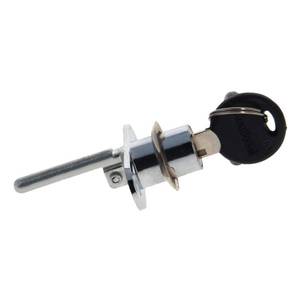 lot 10773 image: MroMax Linkage Drawer Lock Accessories Box Cabinet Locking 32mm Dia Thread Cylinder Cam Lock w Key 1Pcs