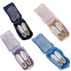 lot 10777 image: Travel Shoe Bags, Foldable Waterproof Shoe Puches Organizer-Double Layer (Multi-colored4)