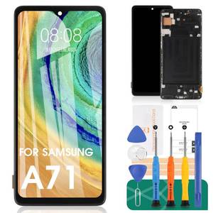 lot 10783 image: Screen Replacement for Samsung Galaxy A71 A715 A715F A715FD 6.7 LCD Display Touch Digitizer Glass Assembly with Frame (Not for A71 5GA716)