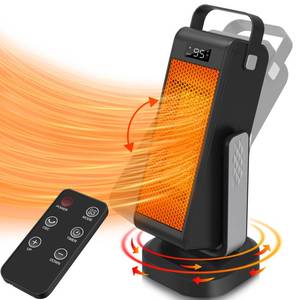 lot 10799 image: okoium Space Heaters for Indoor Use,2024 Newest Upgraded Space Heater Portable,1500W Space Heater Large Room,2s Fast Heating,3D Oscillating,Heater for Bedroom,Office