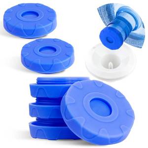 lot 10809 image: 5 Gallon Water Jug Cap,Reusable Silicone Replacement Cap,Non Spill Jug Caps for 55mm Bottles and Water dispenser -12 pack