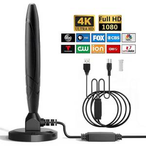 lot 10872 image: 660 Miles Range TV Antenna, Digital TV Antenna Indoor with Amplifier and Signal Booster, Portable HD Antenna for TV Indoor Outdoor for Smart TV and Old TVs - 16.4 ft Coax Cable - Support 4K 1080p