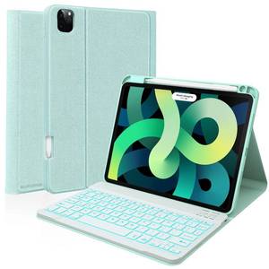 lot 10877 image: iPad Pro 2022 11-inch(4th Gen),Air 5th4th Gen Keyboard case 10.9(20222020), 11 Pro 1st2nd3rd Gen (201820202021) Compatible, Backlit Detachable Keyboard, Smart Folio with Pencil Holder