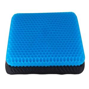 lot 10908 image: Yunqing Gel Seat Cushion, Chair Cushions with Non-Slip Cover, Breathable Honeycomb Car Seat Cushion for Pressure Relief Back Pain, Home Wheelchair Office Chair Cushion (16x14x1.6 inch)
