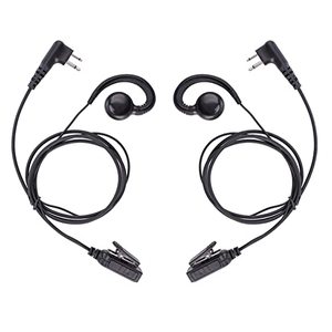 lot 10945 image: POFENAL RDM2070D CLS1110 CLS1410 Single-Wire Walkie Talkie Earpiece Compatible for Motorola CP200 GP2000 XU1100 PRO1150 MU12 Radio with PTT Mic Headset (C-Shaped2)