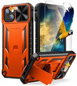 lot 10948 image: SOiOS for iPhone 13 iPhone14 Case with Stand iPhone 13 iPhone14 Cover with Kickstand  Shockproof Military Grade Protective Cell Phone Case  TPU Durable Rugged Bumper Textured Matte Hybrid Design