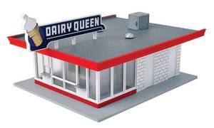 lot 10962 image: Micro-Mark Walther Cornerstone Vintage Dairy Queen� Structure Kit, HO Scale