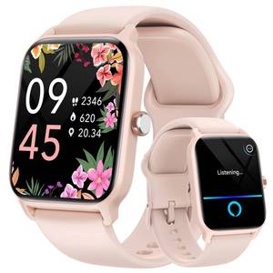 lot 10986 image: Fitpolo Smart Watch for Women Android & iPhone, Alexa Built-in 1.8 HD Screen IP68 Waterproof Fitness Watch with Bluetooth Call (AnswerMake), Heart RateSleepSpO2 Monitor, 105 Sports Trackers