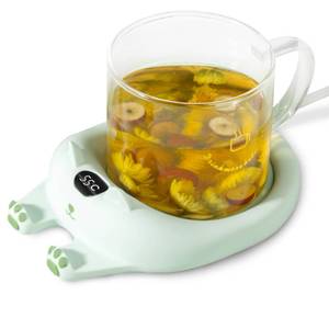 lot 11008 image: DUHEL Coffee Mug Warmer, Coffee Warmer for Desk with 3 Temp Settings, Cup Warmer for Desk Auto Shut Off, Cute Mug Warmer for Desk(Green)