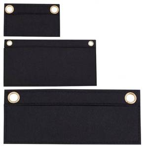 lot 11018 image: WADORN 3pcs Felt Purse Organizer Inserts (NO Chain) for Pochette, Envelope Bag Insert Organizer Flip Wallet Insert Liner DIY Bag Conversion Insert for Women Clutch UPTOWN Pochette, Black