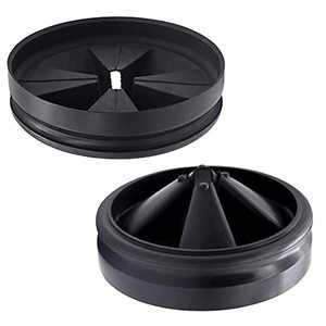 lot 11020 image: 3 38 Garbage Disposal Splash Guards Sink Baffle QCB-AM Replacement for InSinkErator Evolution Series, Upgraded Removable Quiet Collar Drain Plugs, Garbage Disposer Accessories, Black
